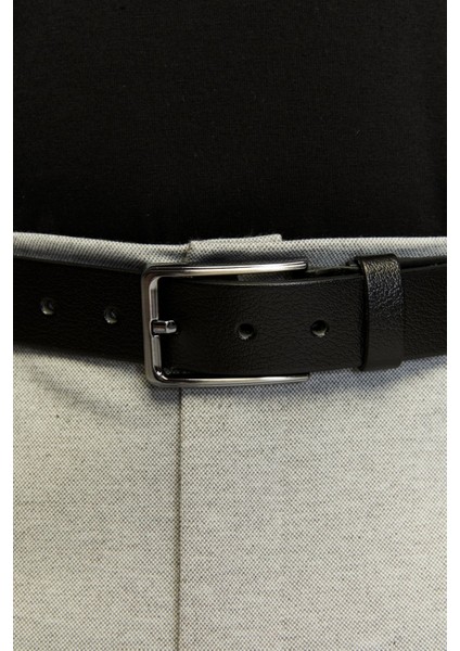 3,5 cm Klasik Erkek Kemeri Klasik Erkek Tek Kat Siyah fiyatları