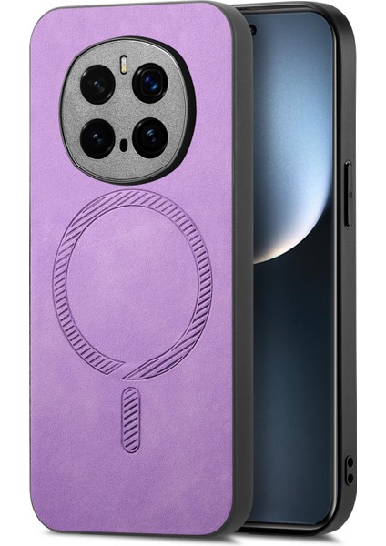 Honor Magic7 Pro 5g Deri Dokunmatik Telefon Kılıfı Magsafe ile Uyumlu (Yurt Dışından)