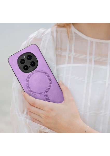 Honor Magic7 Pro 5g Deri Dokunmatik Telefon Kılıfı Magsafe ile Uyumlu (Yurt Dışından)