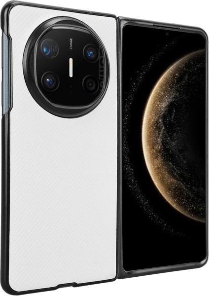 Huawei Mate X6 Karbon Fiber Doku Darbeye Dayanıklı Pu + Pc Telefon Kapağı (Yurt Dışından) fiyatları