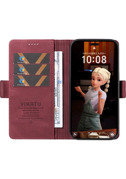 Honor Magic7 Pro 5g Deri Cilt Dokunma Duygusu Cüzdan Telefon Kapağı (Yurt Dışından)