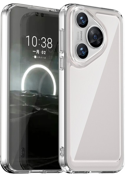 Huawei Pura 70 Tpu + Temperli Cam Filmli Akrilik Şeffaf Telefon Kapağı (Yurt Dışından) fiyatları