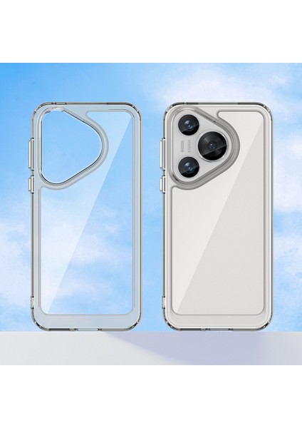 Huawei Pura 70 Tpu + Temperli Cam Filmli Akrilik Şeffaf Telefon Kapağı (Yurt Dışından) modelleri