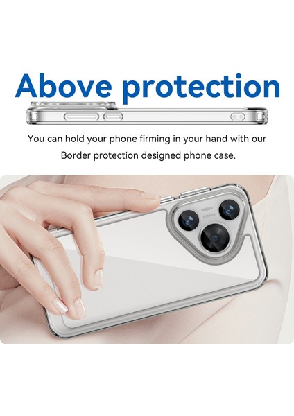 Huawei Pura 70 Tpu + Temperli Cam Filmli Akrilik Şeffaf Telefon Kapağı (Yurt Dışından) indirimleri