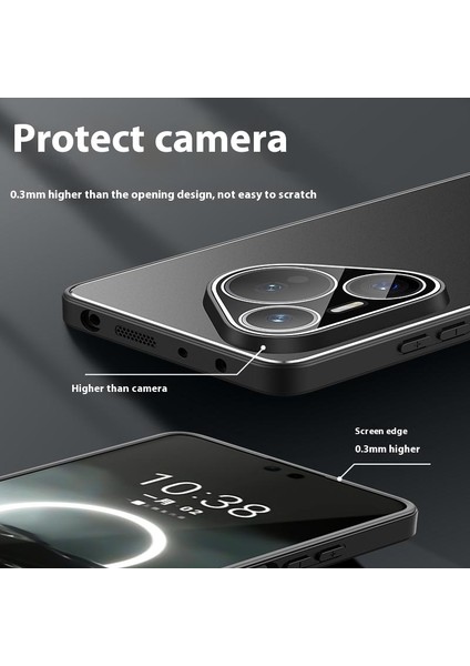 Huawei Pura 70 Pro / 70 Pro Plus Pc+Tpu Lens Filmli Mat Arka Telefon Kapağı (Yurt Dışından) indirimleri