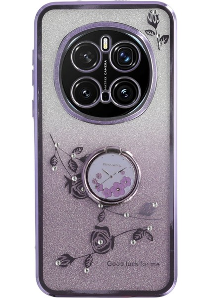 Honor Magic7 Pro 5g Halka Kickstand Tpu Çiçekler Telefon Kapağı (Yurt Dışından)