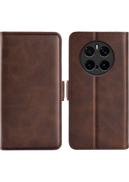 Honor Magic7 Pro 5g Standlı Kılıf Buzağı Dokulu Deri Cüzdan Telefon Kapağı (Yurt Dışından)