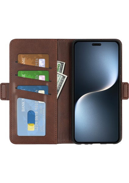 Honor Magic7 Pro 5g Standlı Kılıf Buzağı Dokulu Deri Cüzdan Telefon Kapağı (Yurt Dışından) fiyatları