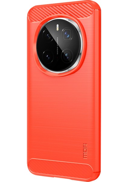 Honor Magic7 Pro 5g Fırçalanmış Doku Karbon Fiber Yumuşak Tpu Kılıf (Yurt Dışından)