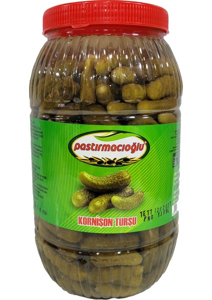 Kornişon 00 Turşu Net: 3.2 Kg Süzme: 1.6 Kg