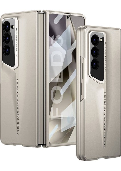 Galaxy Z Fold 6 Kılıf Ultra Ince Kamera Korumalı Sert Rubber Procase Kapak-Titanyum-Gri