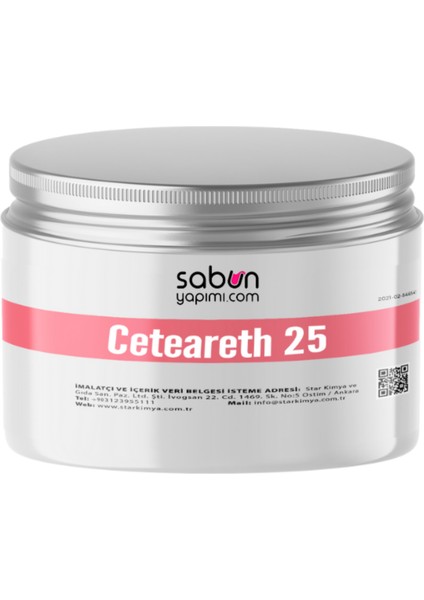 Ceteareth 25 - 100 gr Sabun Yapımı Için Emülgatör ve Stabilizatör