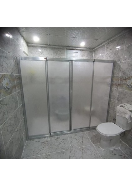 Teknesiz Duşakabin Mika Plastik Camlı ND415