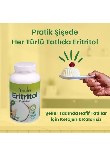 Eritritol Ketojenik Diyete Uygun Tatlandırıcı 400 gr Sıfır Kalori Erythritol