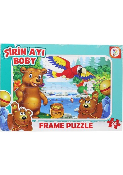 Laço Puzzle 24 Parça Şirin Ayı Taşlama Lcfrm005