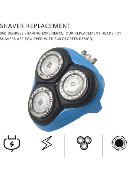 Jilet Yedek Tıraş Makinesi Kafa Blate Çerçeve Philips AT750 AT890 Pt 860 860 866 AT758 Pt 710 725 Jilet, Mavi (Yurt Dışından)