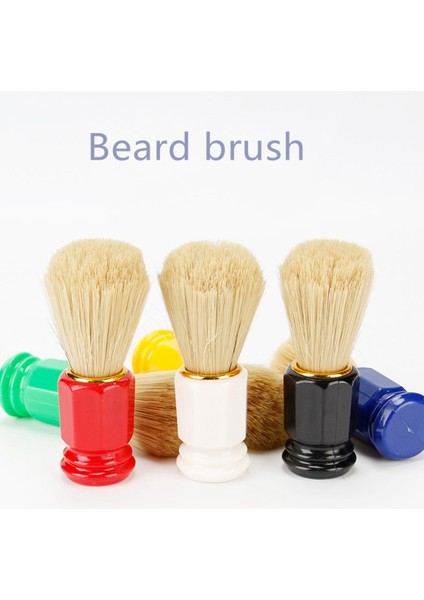 6pc Erkek Tıraş Fırçası Salon Erkekler Yüz Sakal Temizleme Cihazı Tıraş Aracı Jilet Saplı Fırça Erkekler Için (Yurt Dışından)
