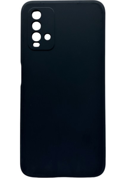 Xiaomi Redmi 9t Uyumlu Siyah Lansman İçi Kadife Silikon Kılıf