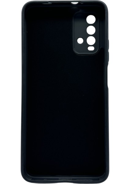 Xiaomi Redmi 9t Uyumlu Siyah Lansman İçi Kadife Silikon Kılıf