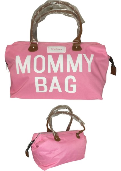 Mommy Bag Anne Bebek Bakım ve Kadın Çantası Termal Biberonlu Pudra