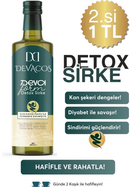 Premium Devaform Detox Sirke Ödemm Atmaya ve Detoks Sirke