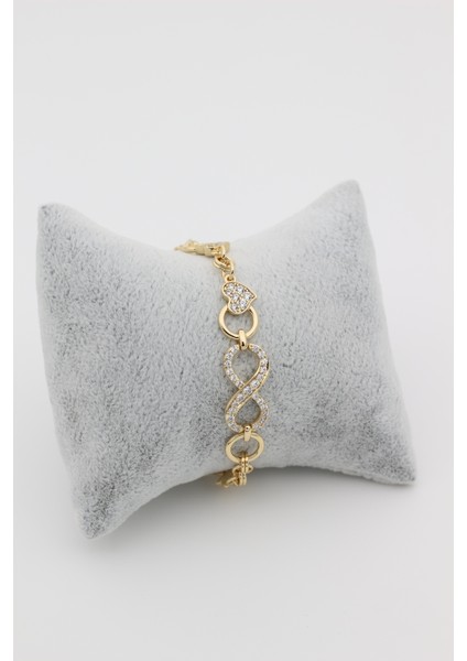 Xupıng Jewelry 14 Ayar Altın Kaplama,sonsuz Yıldız Model Zirkon Taşlı Bileklik fiyatları