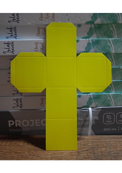 Geometrik Şekiller Karton Küp 5 Adet