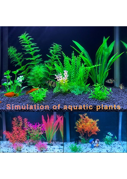 G Tarzı Doğal Ev Aksesuarları Balık Tankı Süs Taşı Aquarium Bitkileri 4 Adet (Yurt Dışından) fırsatları