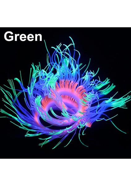 Sarı Stil 50CM Değiştirilebilir Silikon Yumuşak Akvaryum Yapay Mercan Dekorasyonu Balık Tankı Deniz Anemonu Peyzaj Süsü Işığın Parlaklığında Parlayan 6 Renk (Yurt Dışından) modelleri
