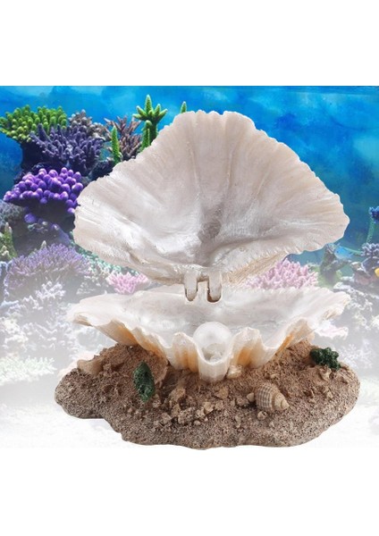 Resim Stili Olarak Kabuk Inci Balon Dekor Akvaryum Süsü Yapay Mercan Hava Balonu Yapıcı Balık Tankı Süsü Aquarium Süsler (Yurt Dışından) modelleri