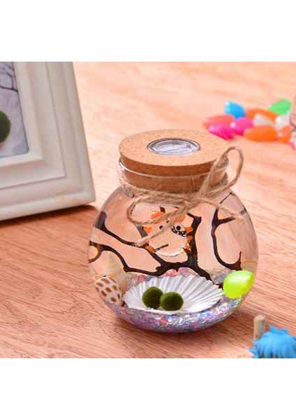 No.3 Tarzı 1 Adet Yuvarlak Cam Kavanoz Mikro Peyzaj Boş Şişe Gece Lambası Akvaryum Balık Tankı Süsü (Yurt Dışından) modelleri