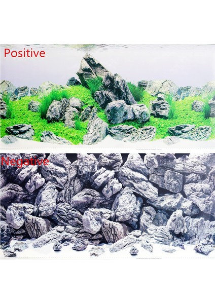 Yeşil Stil 60 x 30 cm Balık Kasesi Arka Plan Çizim Kağıdı Yüksek Tanım 3D Stereoscopic Balık Kasesi Dekoratif Sticker Duvar Kağıdı Akvaryum (Yurt Dışından) modelleri