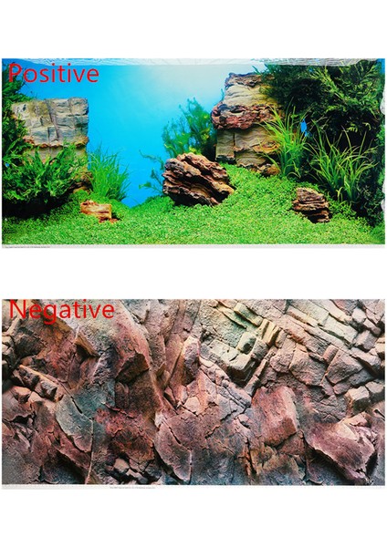 Yeşil Stil 60 x 30 cm Balık Kasesi Arka Plan Çizim Kağıdı Yüksek Tanım 3D Stereoscopic Balık Kasesi Dekoratif Sticker Duvar Kağıdı Akvaryum (Yurt Dışından) fırsatları