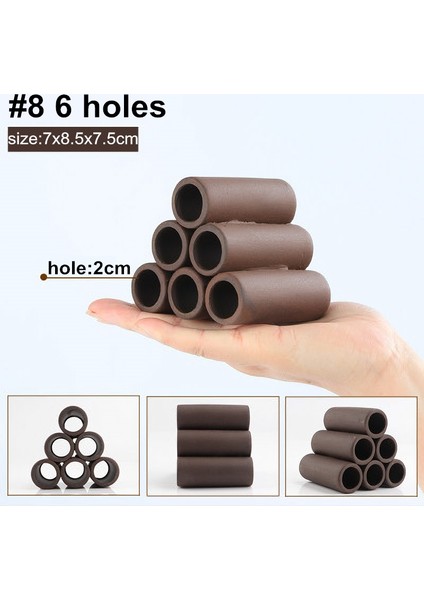 No8 Tarzı 1 Parça Akvaryum Küçük Ev Barınağı Dekorasyon Seramik Balık Tankı Karides Balık Saklanma Mağara Kaya Dekor Yosun Çim Taşıyıcı Saksı Süs Eşyaları (Yurt Dışından)