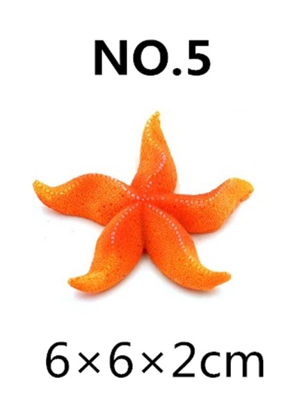 No.5 Tarzı Akvaryum Reçine Mercan Denizyıldızı Dekorasyon Simülasyon Akvaryum Balık Tankı Havuz Süs Eşyası Dekor Aksesuar Süslemeleri Cam Küreler (Yurt Dışından)
