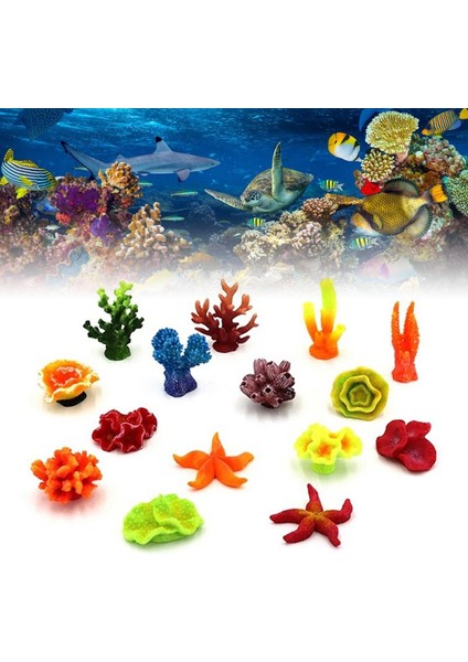 No.5 Tarzı Akvaryum Reçine Mercan Denizyıldızı Dekorasyon Simülasyon Akvaryum Balık Tankı Havuz Süs Eşyası Dekor Aksesuar Süslemeleri Cam Küreler (Yurt Dışından) fiyatları