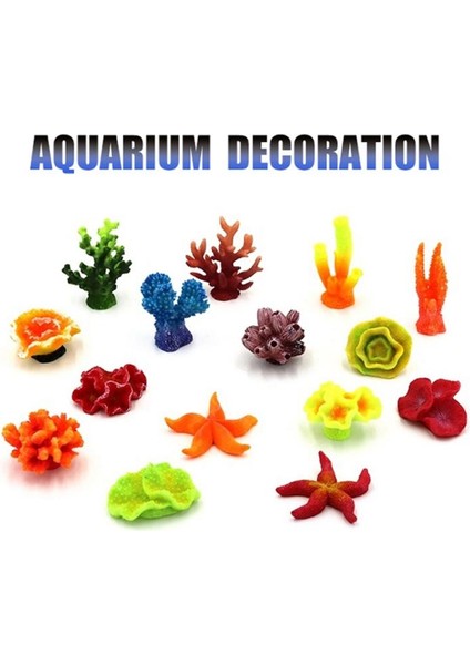 No.5 Tarzı Akvaryum Reçine Mercan Denizyıldızı Dekorasyon Simülasyon Akvaryum Balık Tankı Havuz Süs Eşyası Dekor Aksesuar Süslemeleri Cam Küreler (Yurt Dışından) modelleri