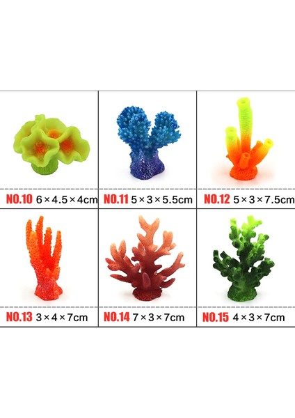 No.5 Tarzı Akvaryum Reçine Mercan Denizyıldızı Dekorasyon Simülasyon Akvaryum Balık Tankı Havuz Süs Eşyası Dekor Aksesuar Süslemeleri Cam Küreler (Yurt Dışından) indirimleri