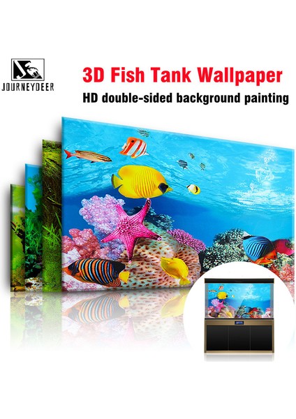 F139H Stili Yüksek 50X80CM Balık Tankı 3D Arka Plan Boyama Sticker Akvaryum Manzara Sticker Poster Çift Taraflı Okyanus Deniz Bitkileri Arka Plan Akvaryum Dekor (Yurt Dışından) fiyatları