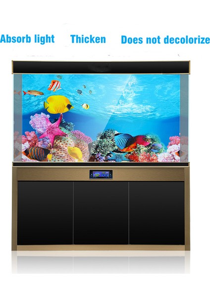 F139H Stili Yüksek 50X80CM Balık Tankı 3D Arka Plan Boyama Sticker Akvaryum Manzara Sticker Poster Çift Taraflı Okyanus Deniz Bitkileri Arka Plan Akvaryum Dekor (Yurt Dışından) fırsatları