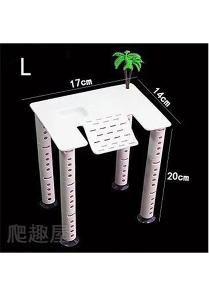 L Tarzı Akvaryum Balık Tankı Tırmanma Merdiven Adası Kaplumbağa Güneşlenme Platformu (Yurt Dışından)