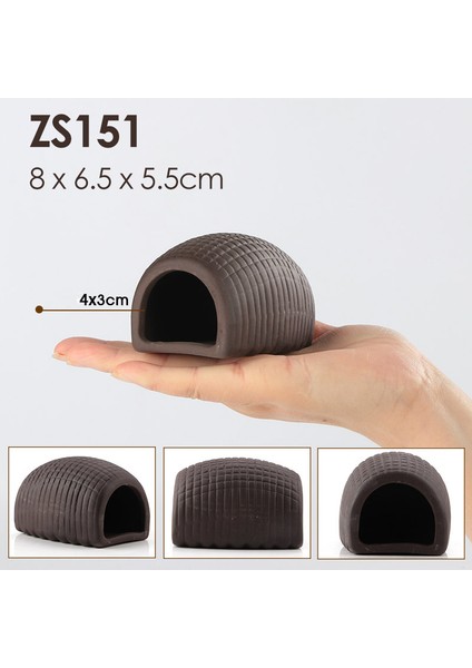 ZS151 Stili S Beden Seramik Akvaryum Süsü Frimps Sığınağı Gizleme Evi Çömlek Akrep Evi Kavanoz Taş Balık Tankı Dekorasyon Süs Eşyası (Yurt Dışından)