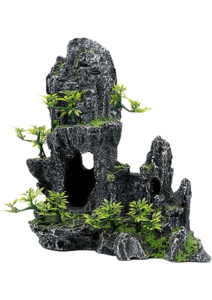 9FF801127 Stili Kaya Bahçesi Süs Balık Tankı Peyzaj Dekorasyonu Vintage Ev Reçine (Yurt Dışından) fırsatları
