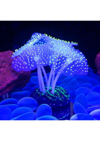 No.3 Tarzı Silikon Parlayan Yapay Balık Tankı Mercan Bitkileri Sualtı Süsü Aquarium Dekorasyonu (Yurt Dışından)
