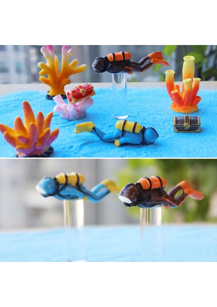 No.3 Tarzı Eşsiz Tasarım Akvaryum Hazine Avcısı Dalgıç Figürü Balık Tankı Dekor Manzara Gerekli Su Ürünü Dekorasyon Aksesuarı (Yurt Dışından) modelleri