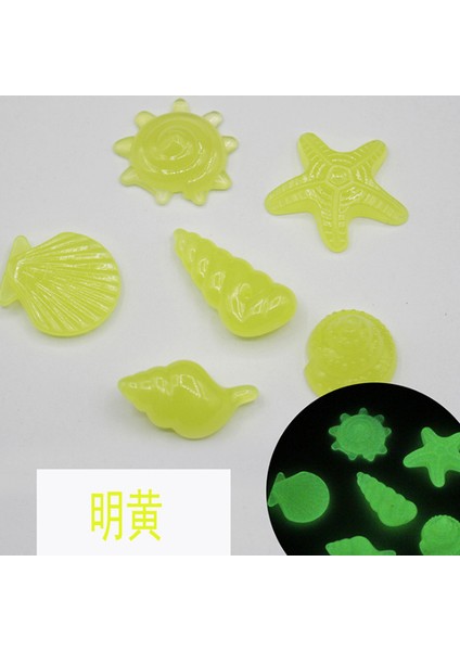 No.7 Tarzı 20 Adet Glow Taş Akvaryum Dekoratif Parlayan Taş Luminous Sahte Çakıl Deniz Canlıları Denizyıldızı Güneşli Balık Tankları Dekorasyon Bahçe (Yurt Dışından)