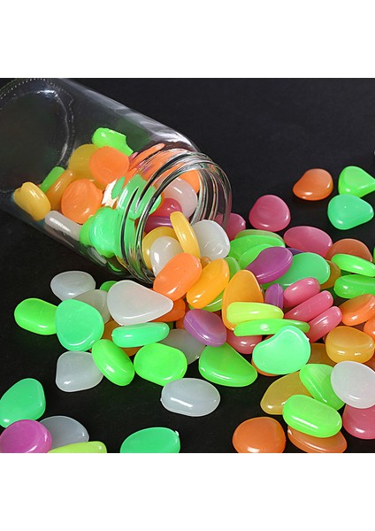 Açık Mavi Tarzı 25 Adet Bahçe Patikaları Için Parlayan Kaya Taşları Glow Stones Rocks Glow In The Dark Bahçe Çakılları - Aydınlatmalı Taşlar (Yurt Dışından)