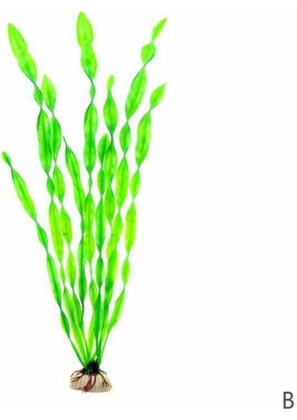 B Tarzı Simülasyon Deniz Yosunu Balık Tankı Akvaryum Süsü Mor Yeşil Yapay Plastik Sahte Su Yosunu Çim Bitki Peyzaj Dekorasyon (Yurt Dışından)