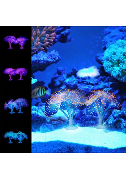Yeşil Stil 1 Parça Yapay Parlayan Mercan Balığı Tankı Akvaryum Mercan Bitkileri Su Altı Süsü Fish Tank Su Manzara Dekor Aksesuarları (Yurt Dışından) fırsatları