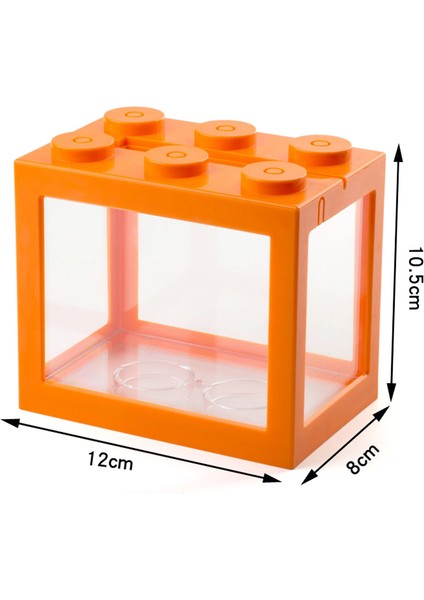 C-1 Stili Mini Balık Tankı Sıra Akvaryum Yığılabilir Tanklar Işık Ant Ding Tanklar Mini Sürüngen Sıra Kutu Masaüstü Dekorasyon Akvaryum Aksesuarları (Yurt Dışından)